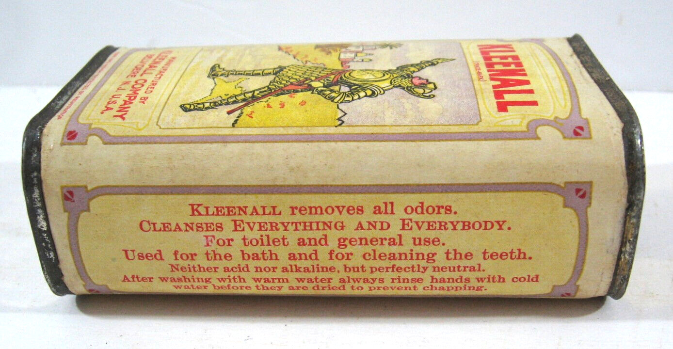 Vintage Kleenall Cleanser Shaker Tin Cleans All Toilet To Teeth Unused Old Stock