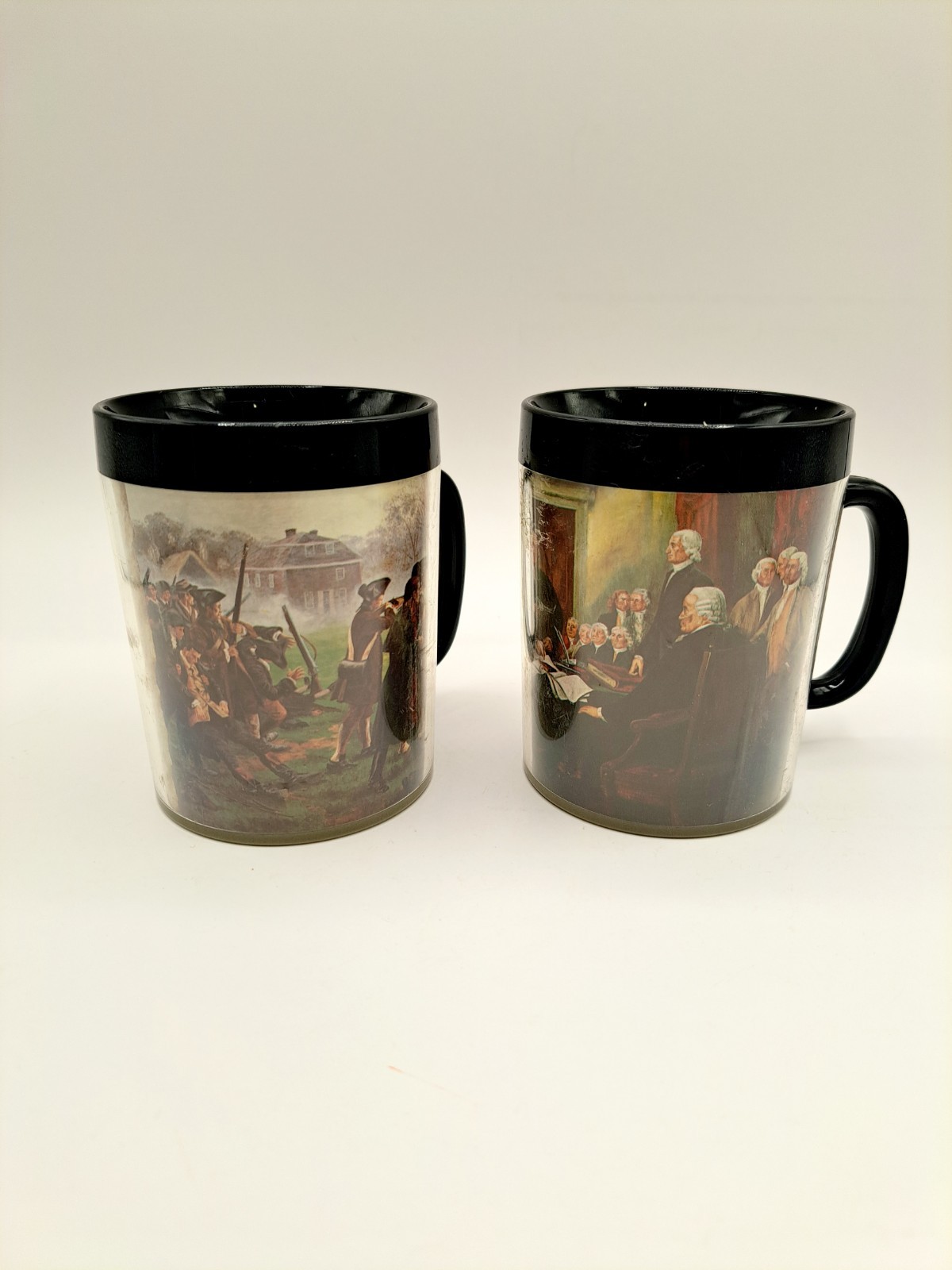 Vintage History Thermo-Serv Plastic Cup Mug Made in USA American Presidents
