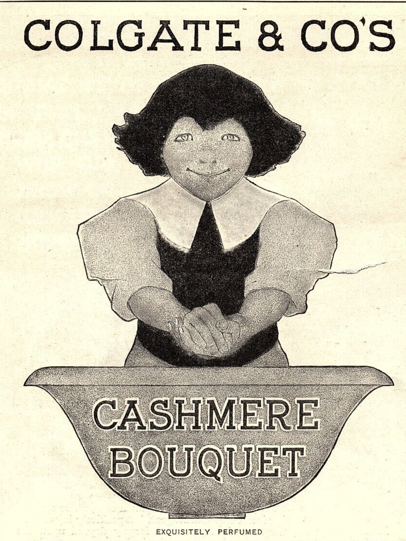 1900 COLGATE & CO’S CASHMERE BOUQUET TOILET SOAP PRINT AD Z2519