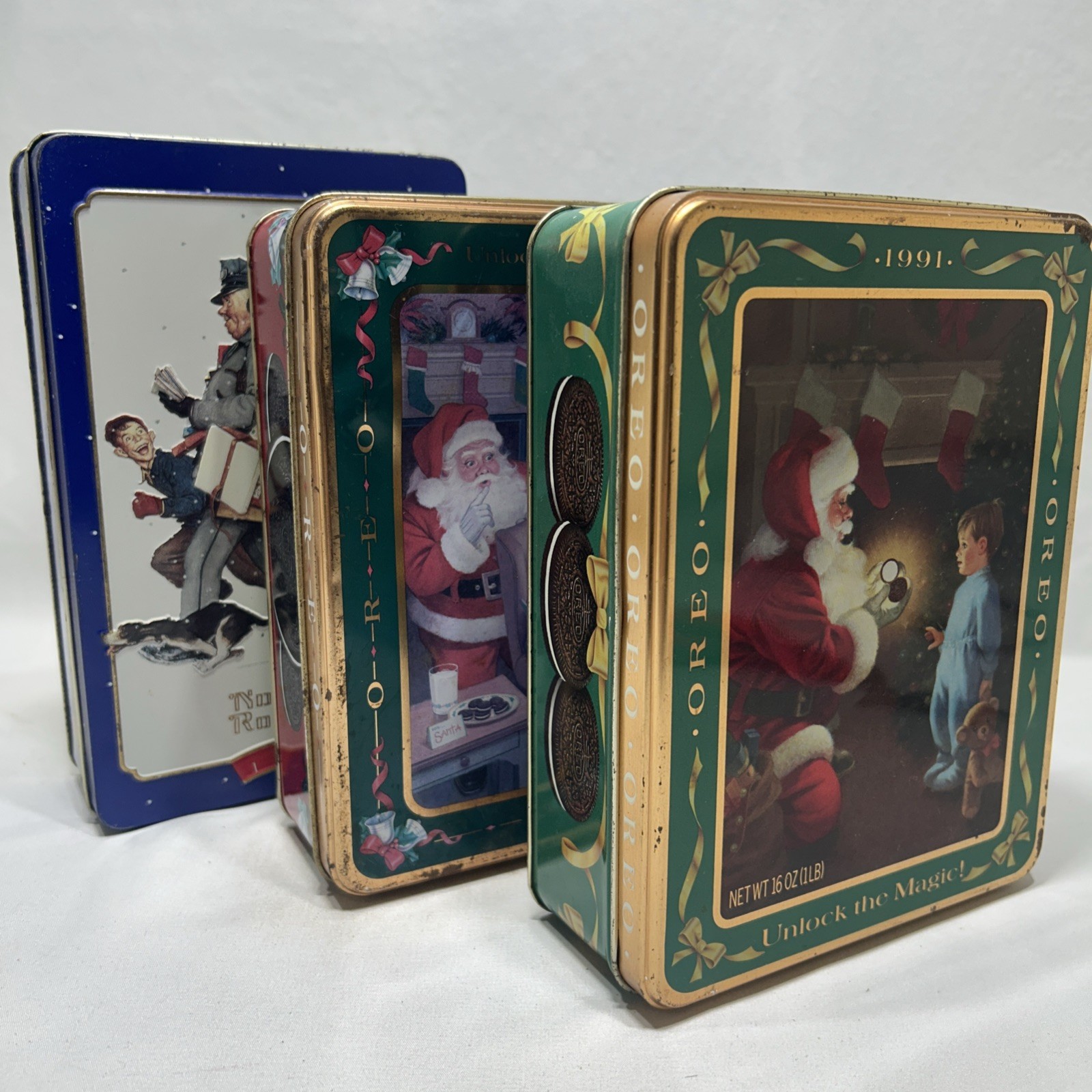 Vintage Collector Tin’sNorman Rockwell 1949 Snickers Candy Bar Art Tin 1996