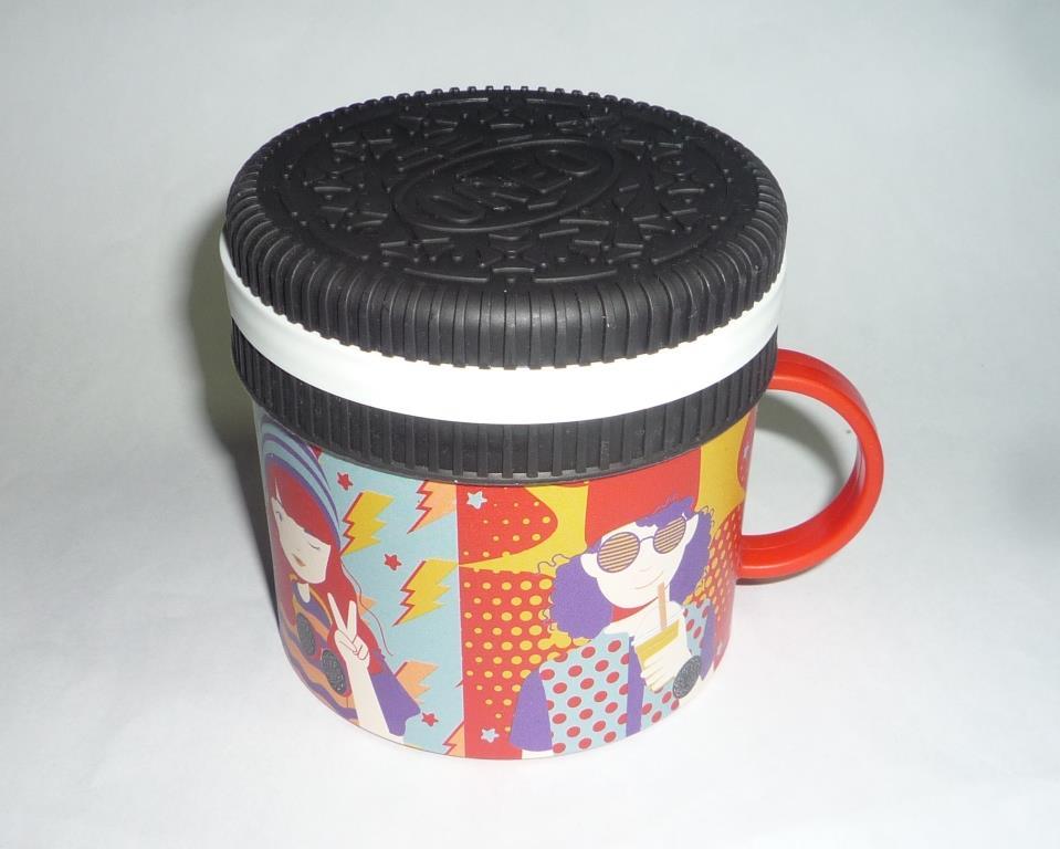OREO Cookies Melamine Biscuit CUP MUG Coffee Shop Design Indonesia 2018 3″ tall