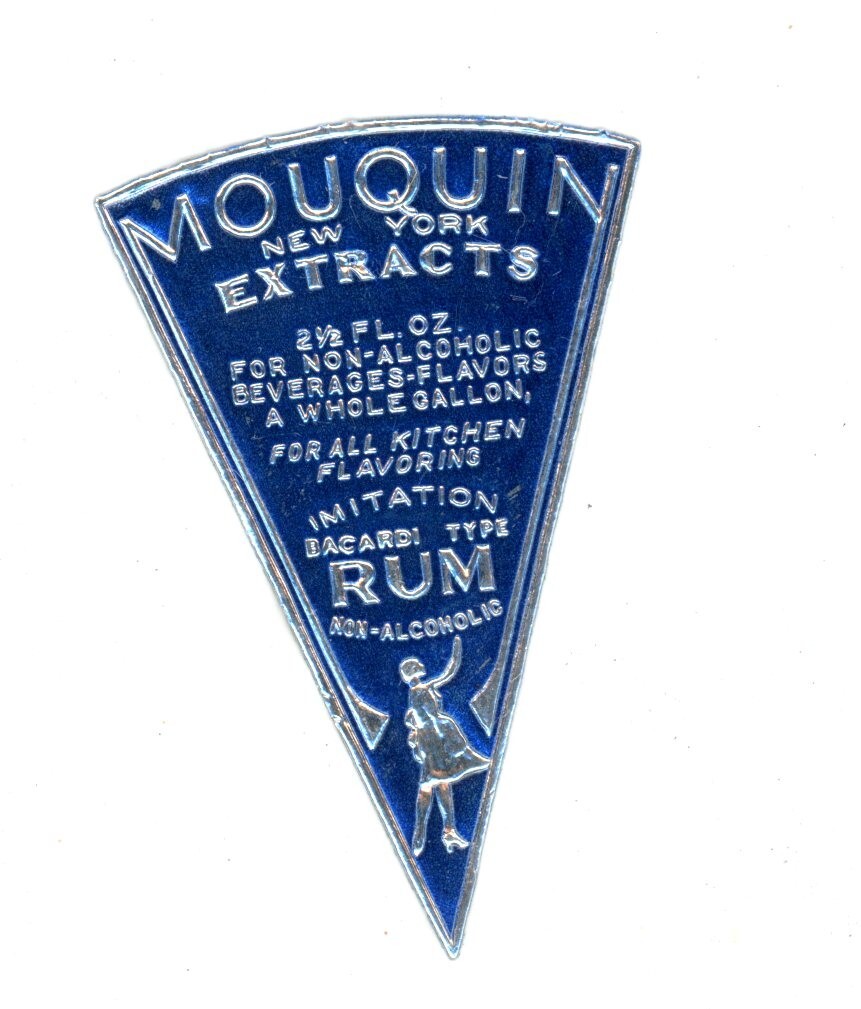 1920’s-30’s Mouquin Rum Extracts Label F103E