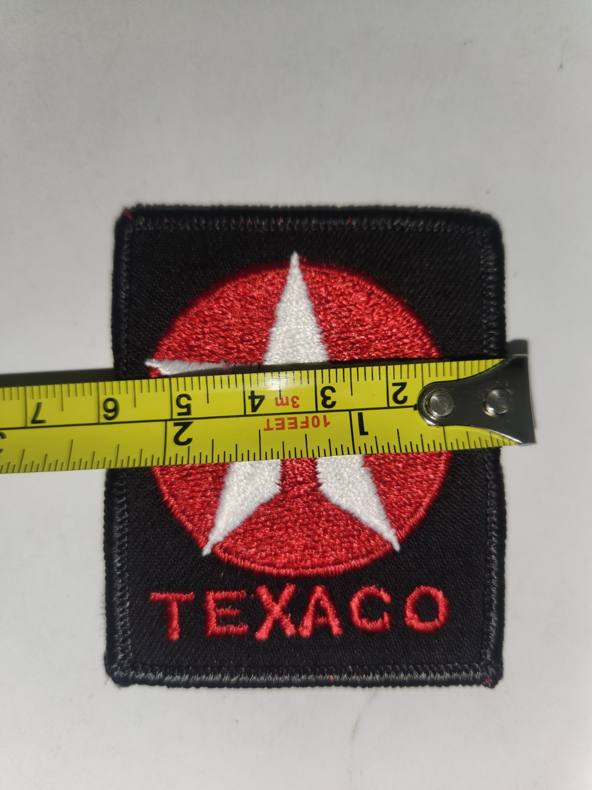 Vtg TEXACO GAS OIL EMBROIDERED SEW ON ONLY PATCH UNIFORM ADVERTISING