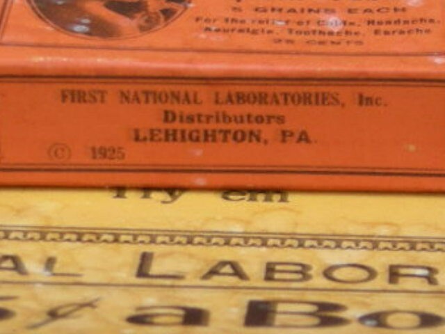 Antique DR. WHITES Lehighton, PA Medicine Advertising Store Display & Sign