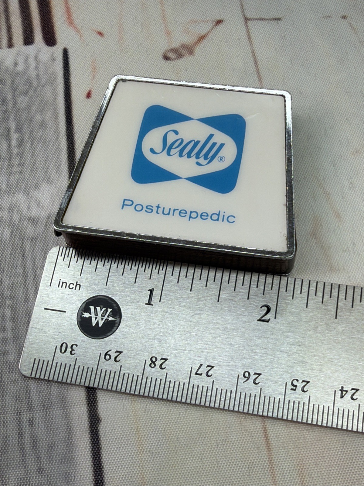 Vintage Sealy Posturepedic Advertising Desk Paperweight Store Display