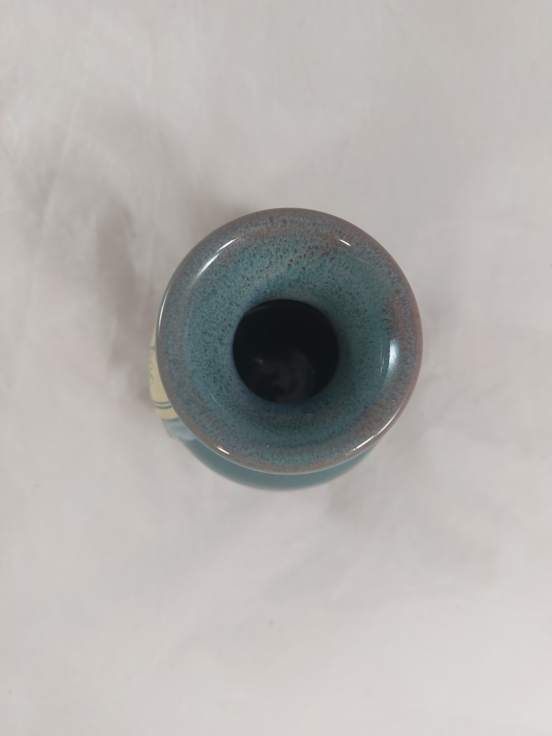 DENEEN USA Pottery ANOTHER BROKEN EGG CAFE Hand Thrown Green Drip Vase 2010