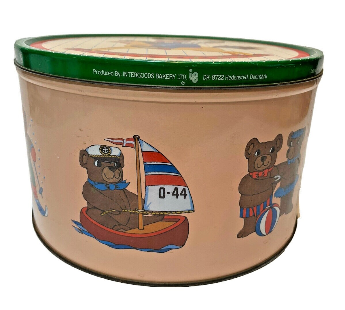Vtg Intergoods Bakery Poul Friis Collectable Cookie Bear Tin Limited Edition Lg