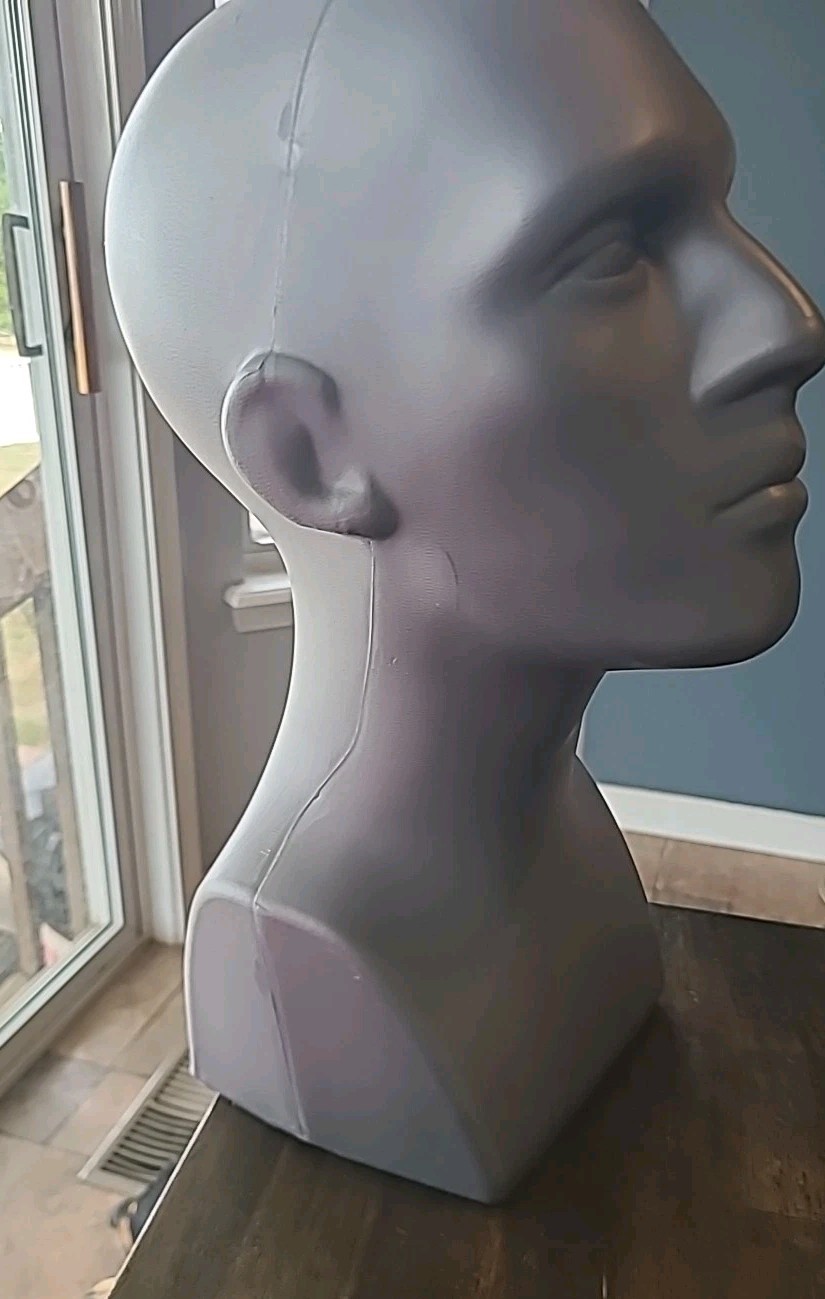 Male Mannequin Head Light Weight Style Display Head