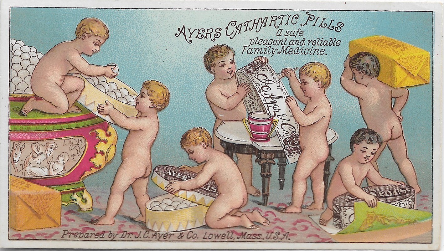Dr J.C. Ayer & Co, Lowell, Ma “Ayer’s Cathartic Pills” Advertising Card (49367)