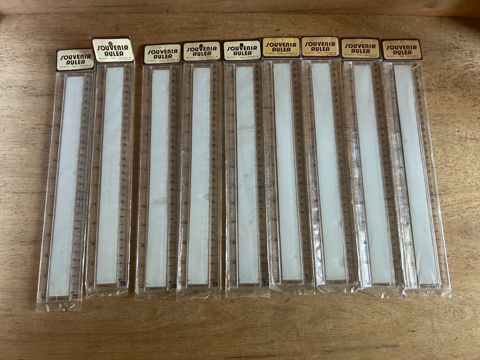 Bowling 12″ Ruler 300 Game Score Card Vintage Lot Of 9 MAFCO Hong Kong Plastic