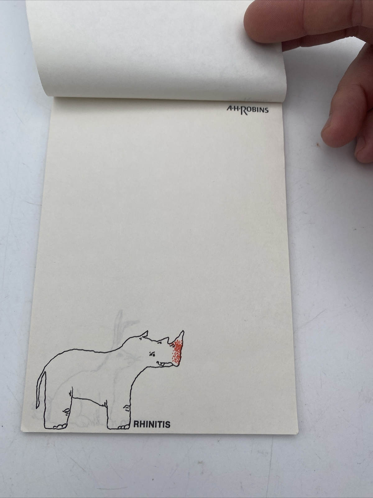 Vtg Dimetapp Itis Animals Notepad Memo Pharmacy Promotional Advertising