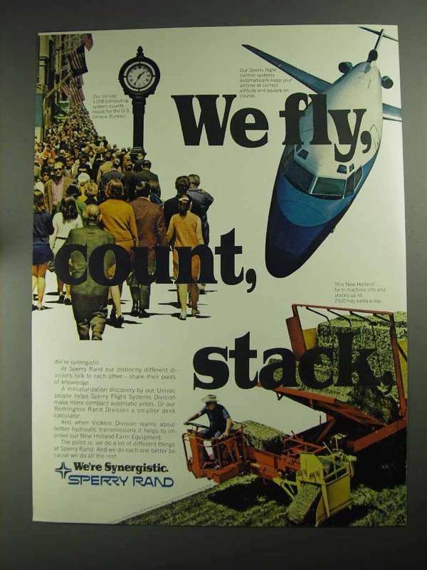 1968 Sperry Rand Ad – New Holland Farm Equipment