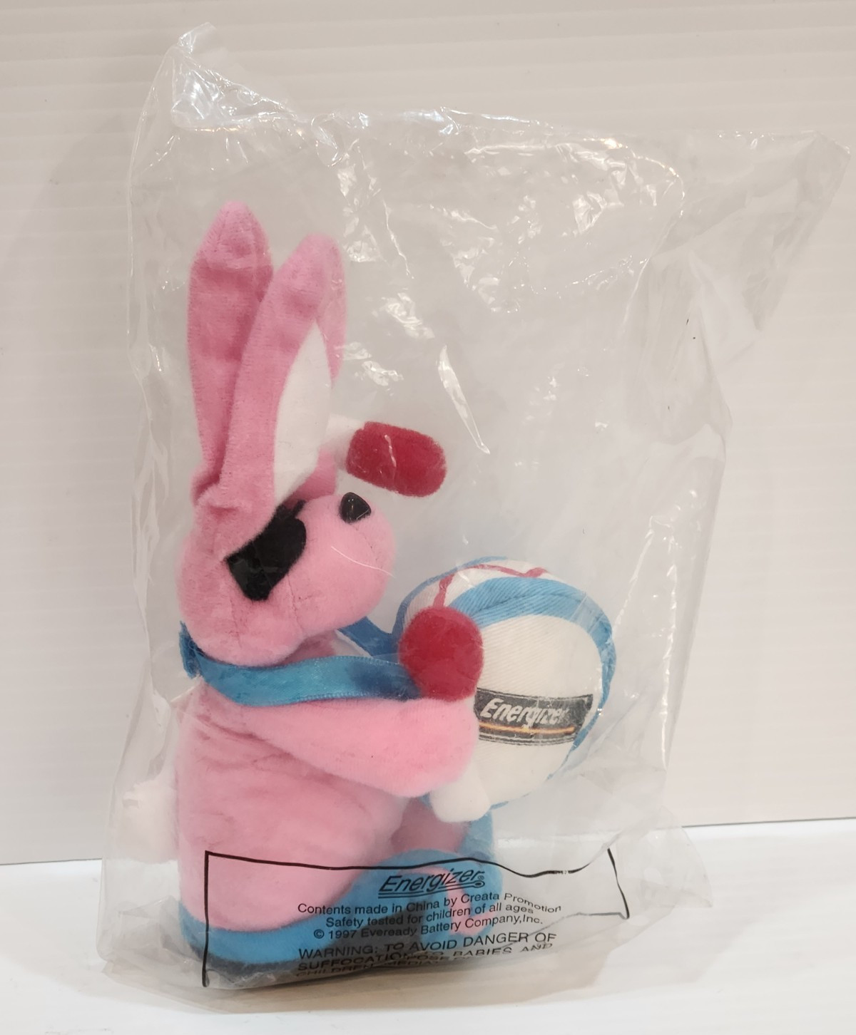 Never Opened Vintage 1997 Energizer Bunny Plush Sealed 7 inches