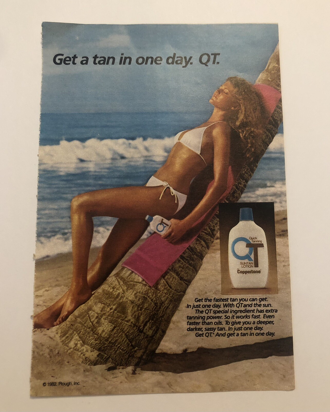 1980’s Coppertone Sunscreen TV Guide Magazine Ad BB 2D21
