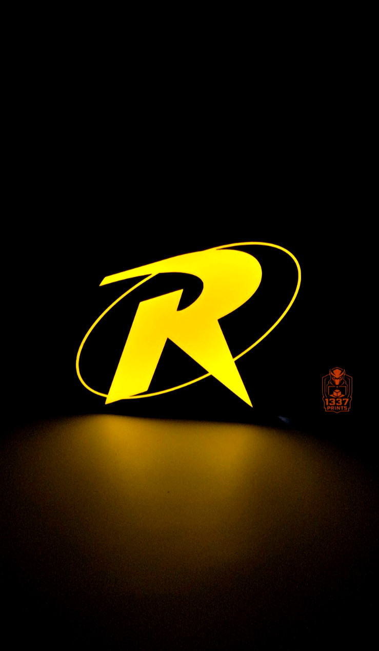 Robin LED Sign Light Box Lamp USB Powered 3D Print
