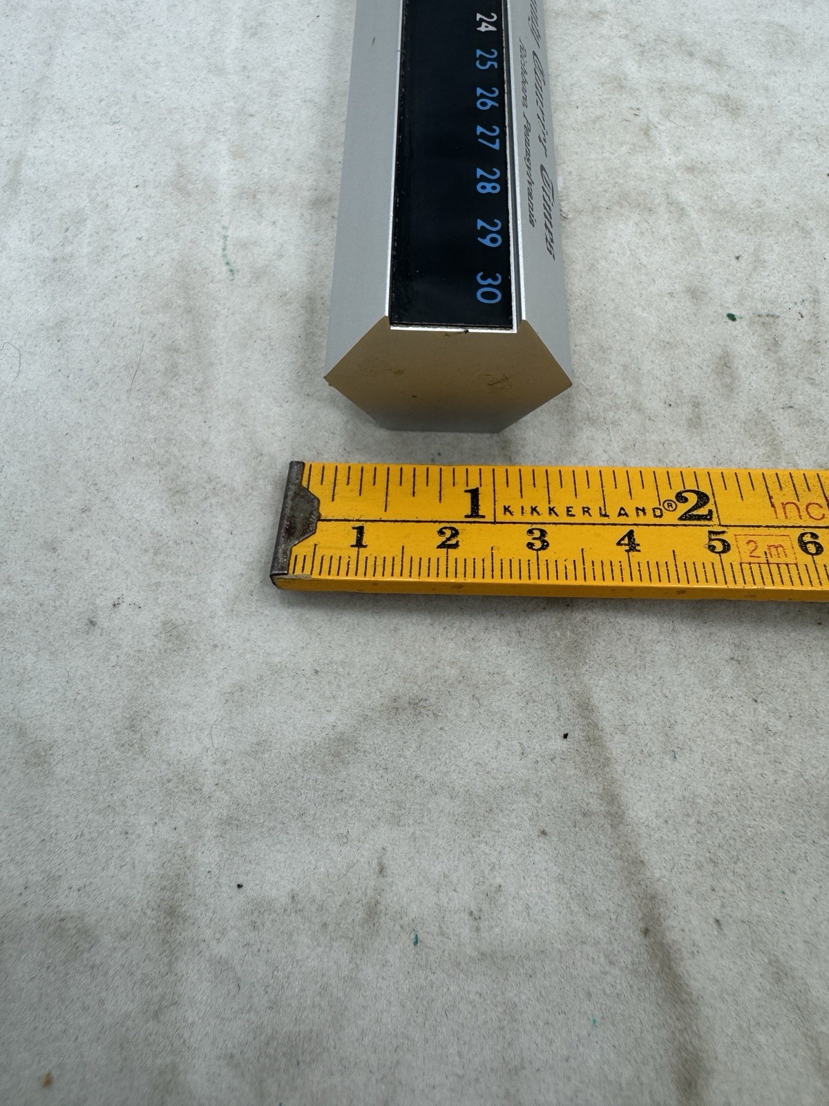 Vintage 1980’s Bucks County Courier Times~ Paperweight Thermometer RichBoro PA