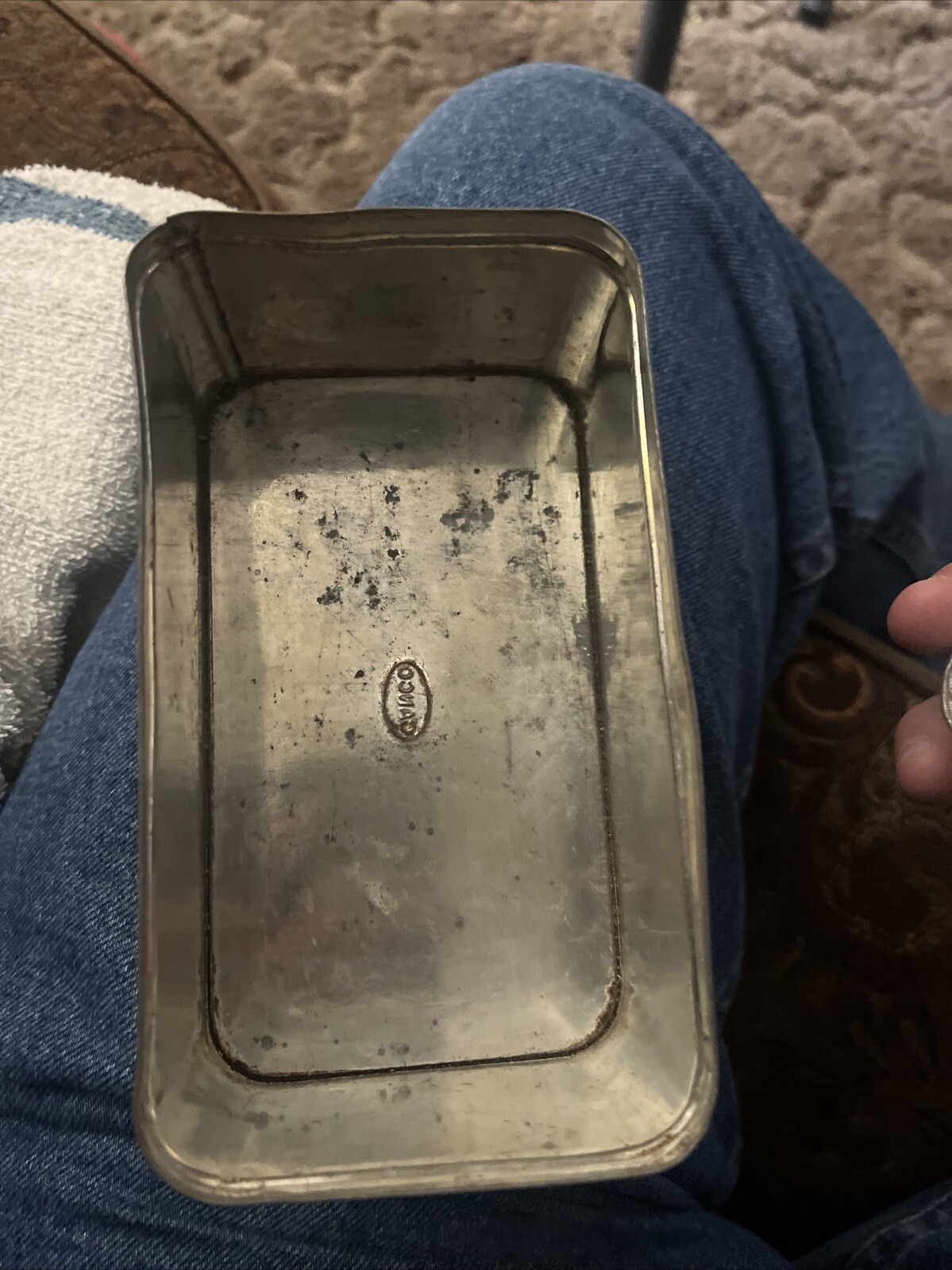 Dixie Mix Tin Fruit Cake Baking Dromedary Camel Logo CANCO Advertising VTG 1930s