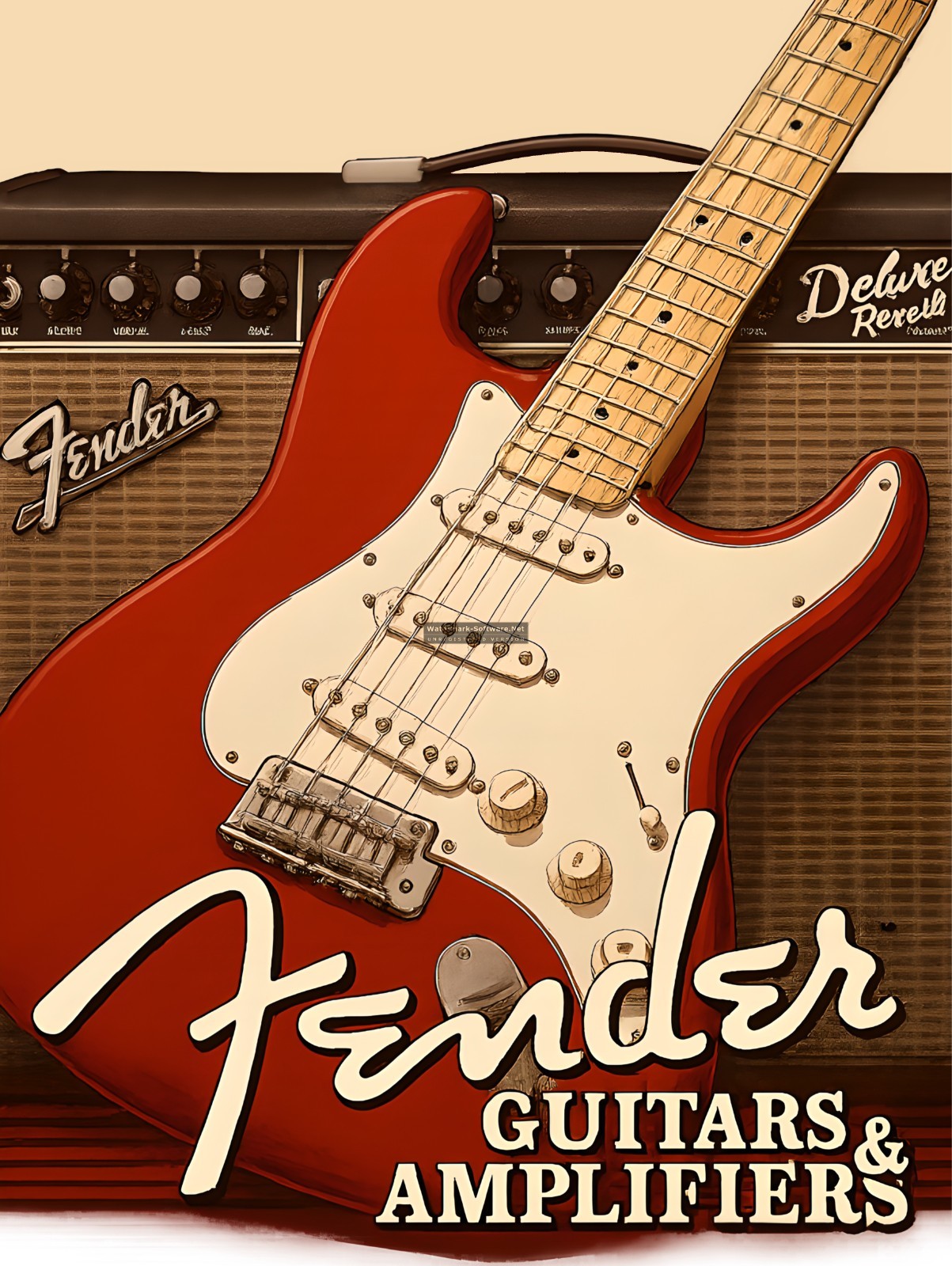 Fender Guitars Amplifiers Sign 9″ x 12″ or 12″ x 16″
