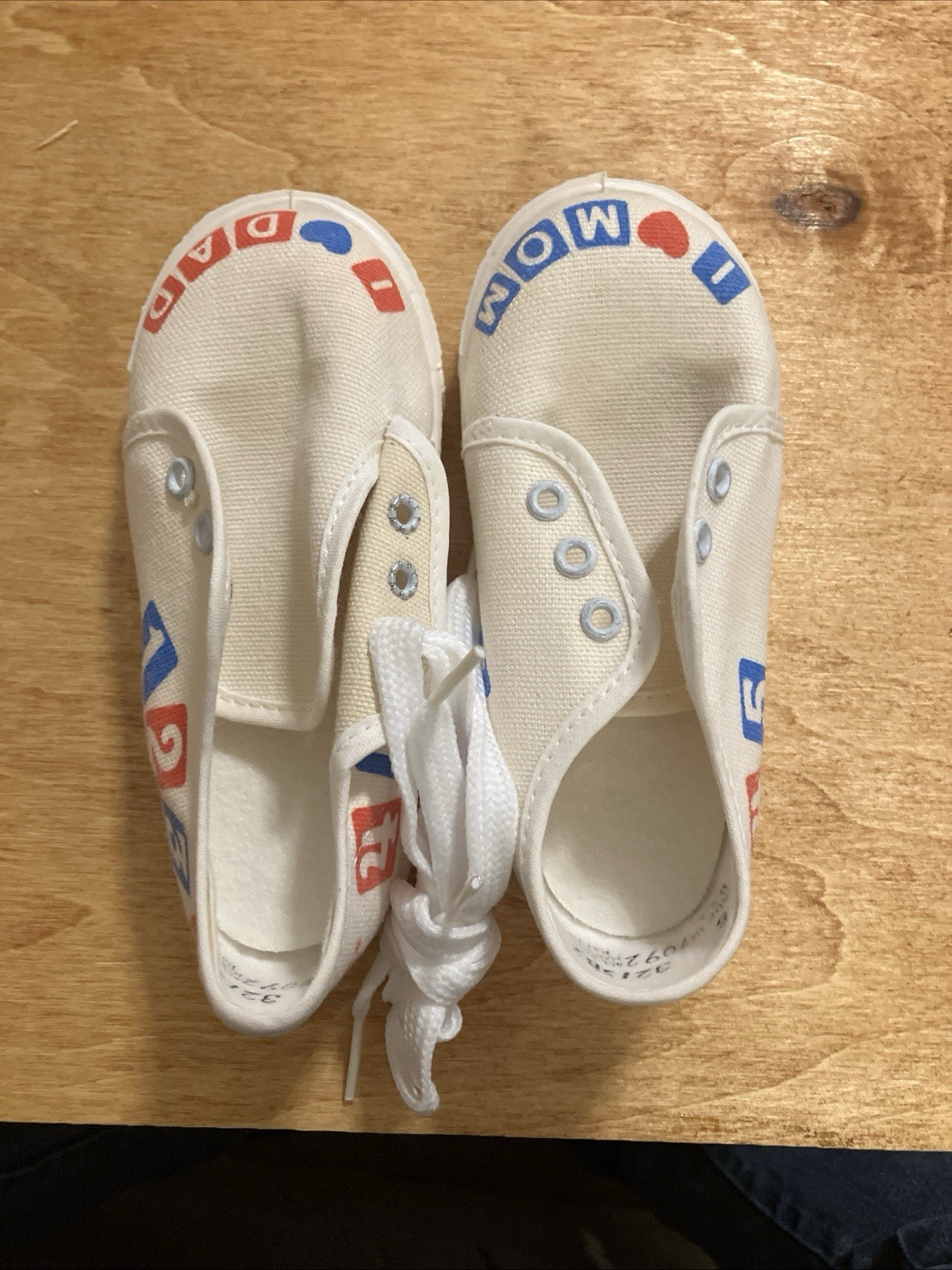 Vintage 80s Huggies Baby Steps Promo Sneaker Shoes Size 5
