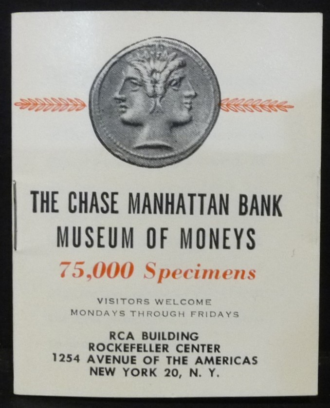 Chase Manhattan Bank New York “Museum Of Moneys” 20 Page Mini Booklet 1957