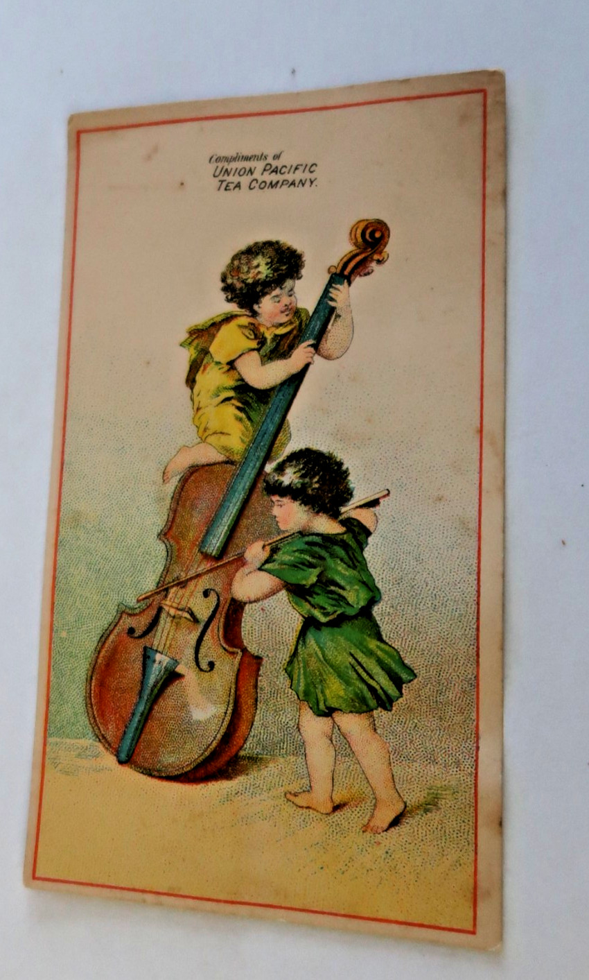 VICTORIAN TRADE CARD UNION PACIFIC TEA CO. ALBANY N.Y. CIRCA. 1880 BUTTER