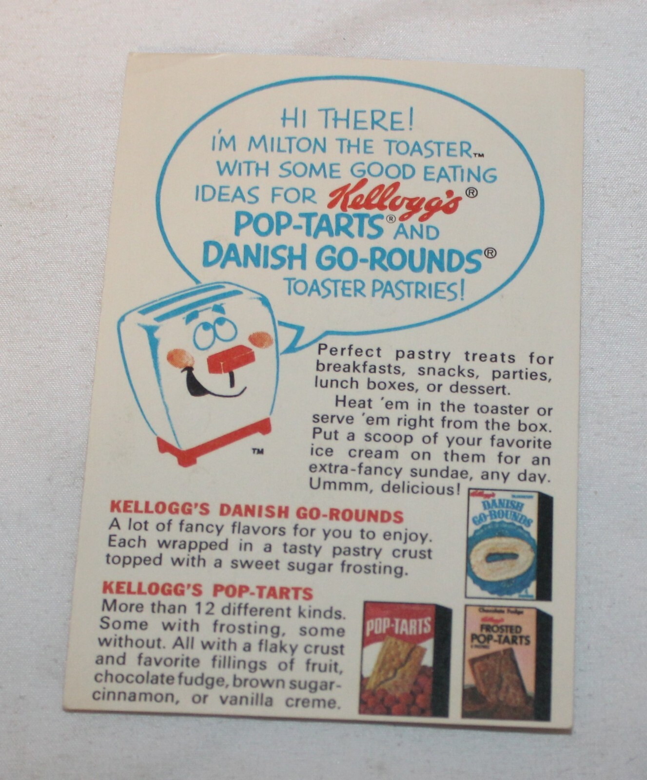 VTG Kellogg’s Cereal Premium 1971 Punting Duel game Spot o Gold Card Football