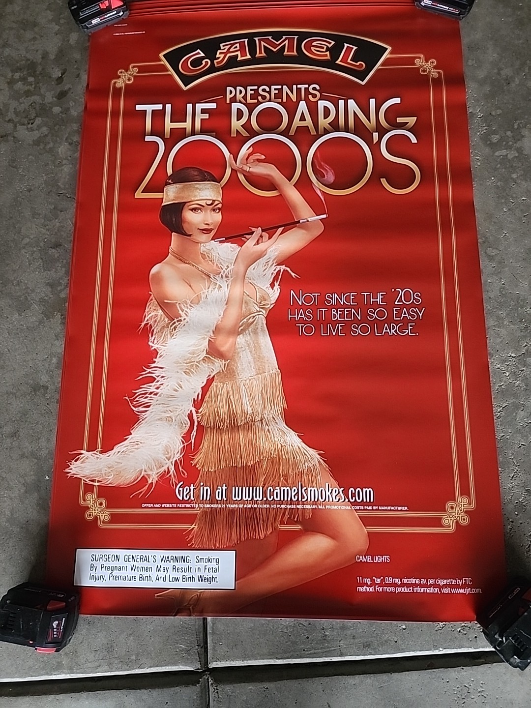 2004 Camel Cigarettes Presents The Roaring 2000’s Retro Print 31×46 /Poster