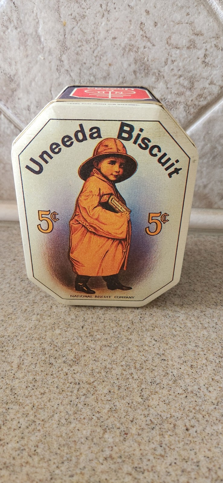 Uneeda Biscuit Tin Bristol Ware 5 Cent Nabisco Biscuit Company