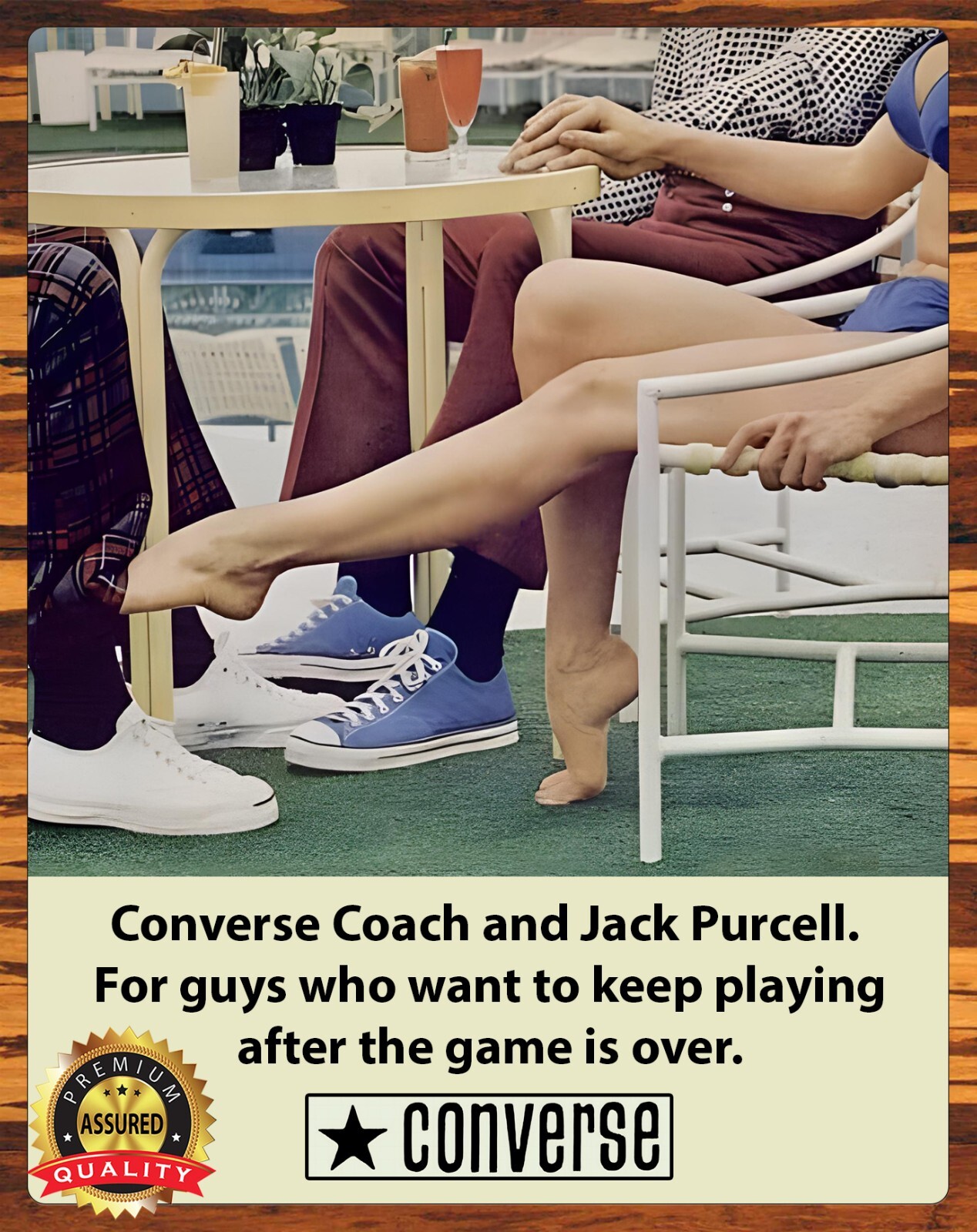 Converse – Continue To Play After The Game Is Over 1973 – Metal Sign 11 x 14
