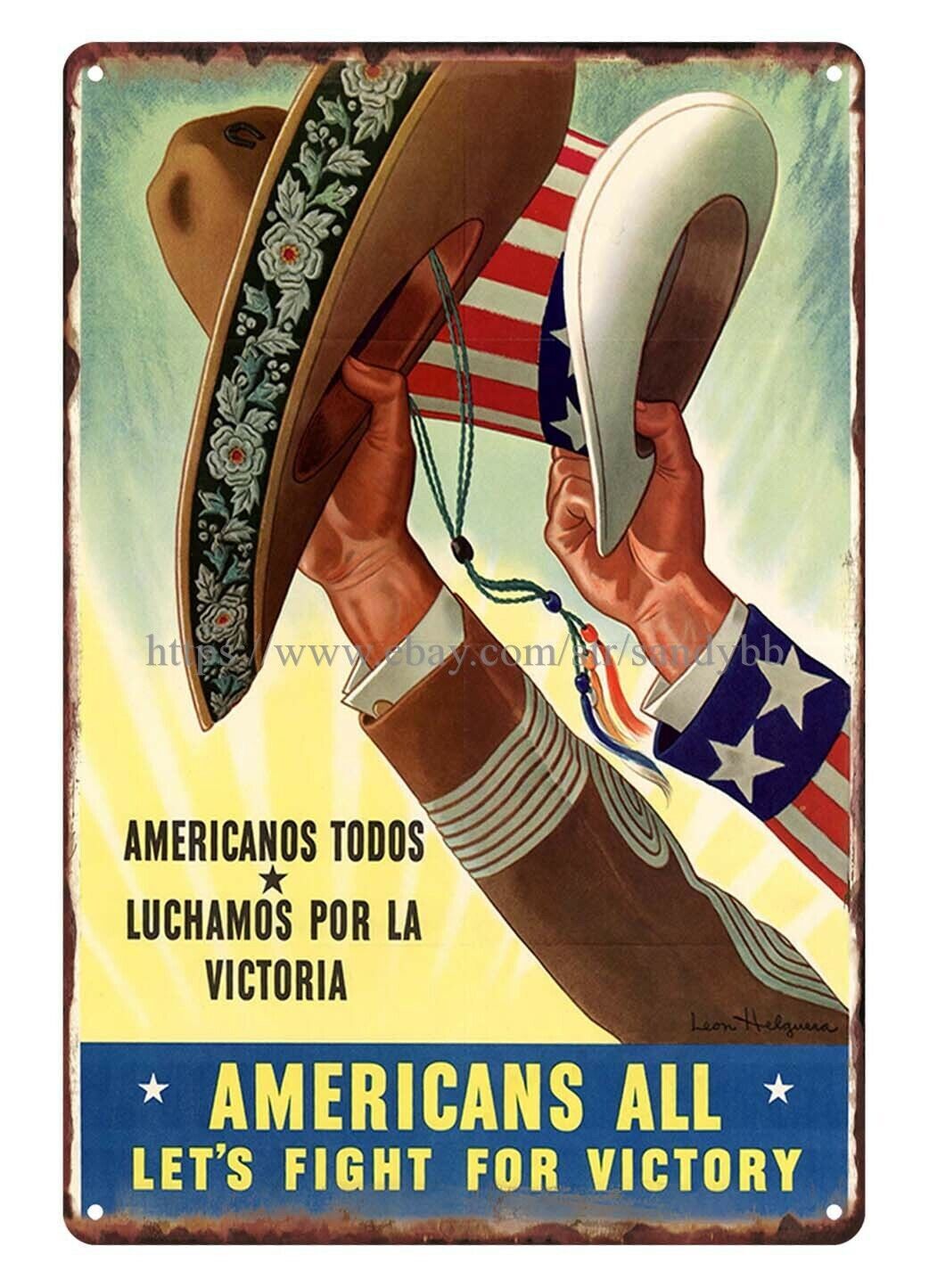 ww2 1943 Americans all, let’s fight for victory Americanos todos victoria top