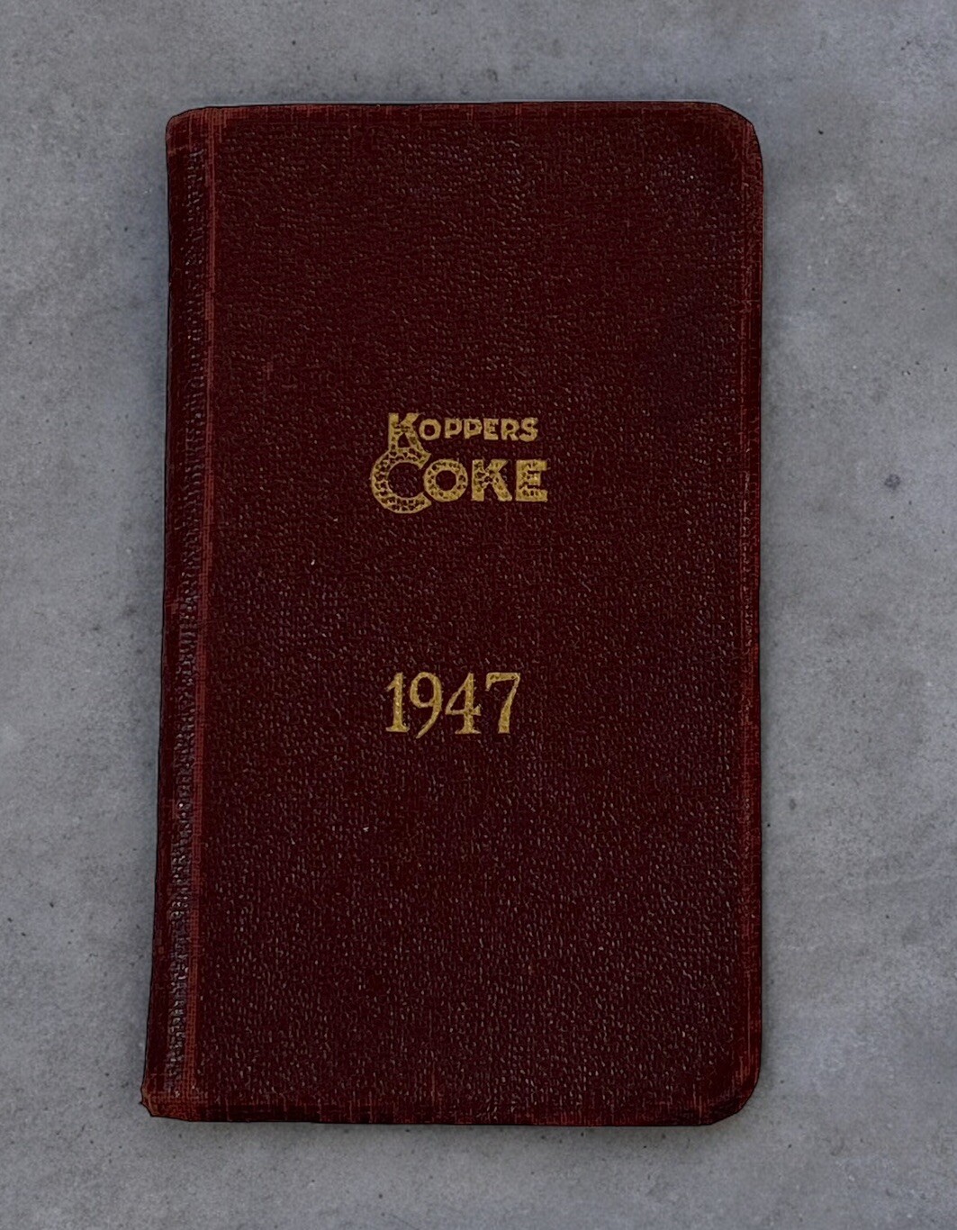 Vintage Koppers Coke Pocket Planner Notebook Calendar 1947 Read Description