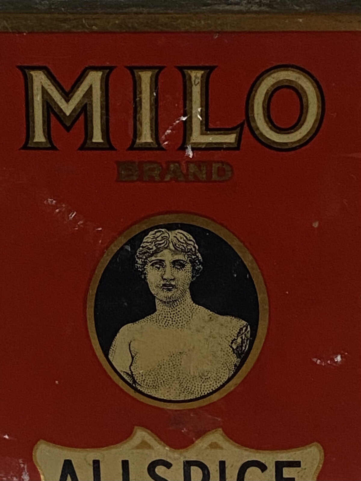 Rare Early Allspice Spice Tin Milo Coffee San Francisco California Antique AFAA