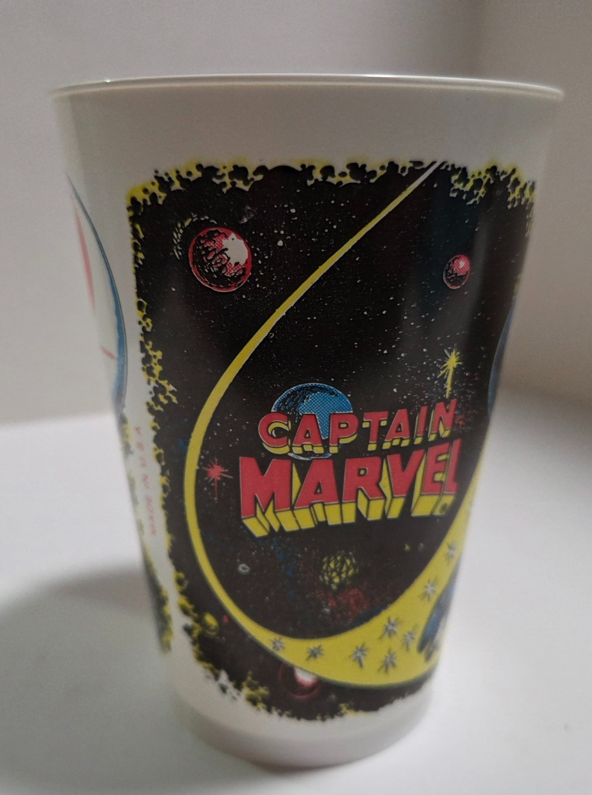 Vintage 1977 Captain Marvel 7 Eleven Plastic Slurpee Cup