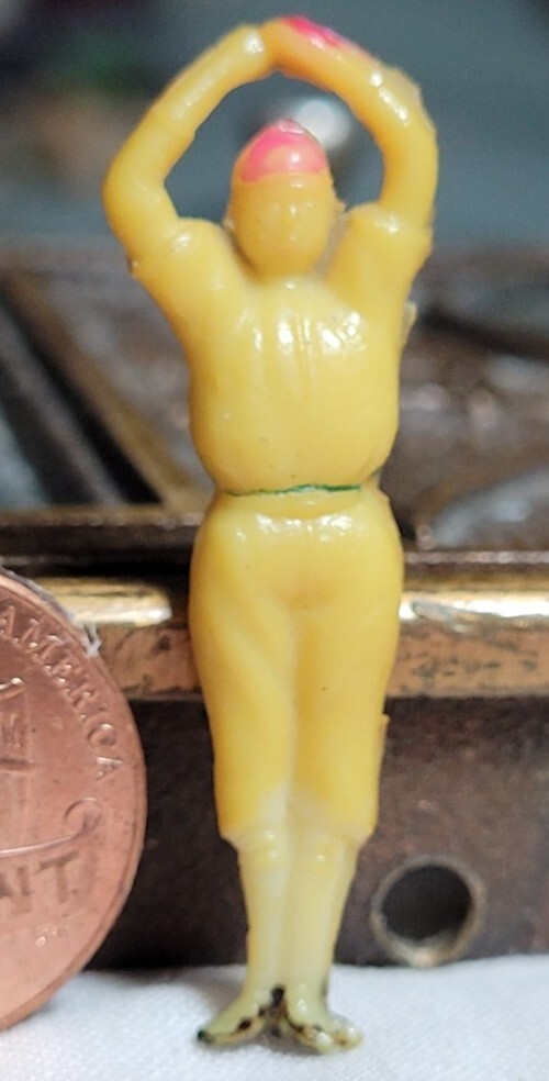 Vintage Cellulood BASEBALL PITCHER PLAYER gumball charm prize jewelry