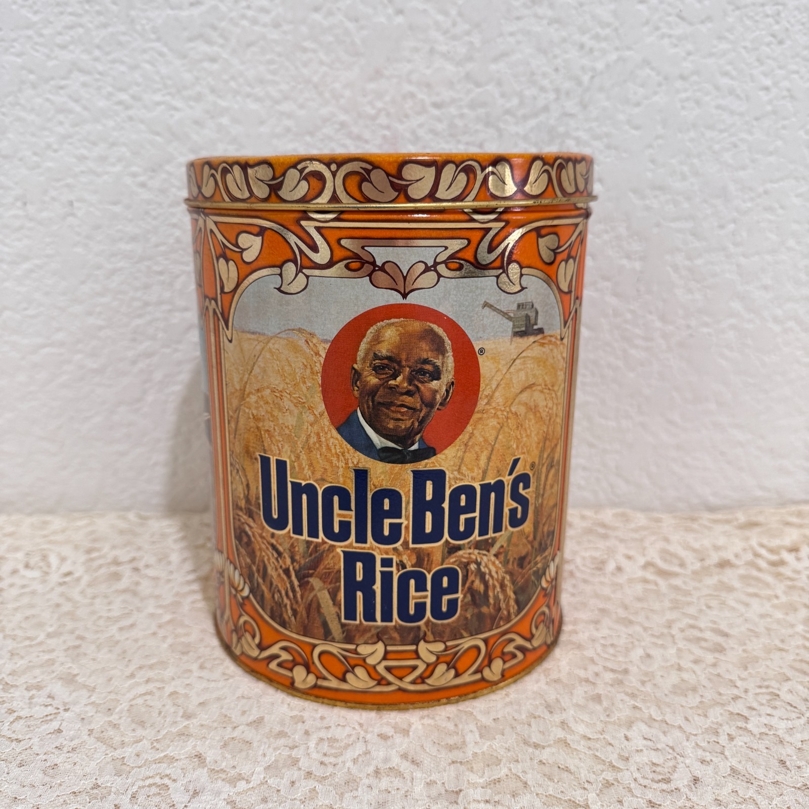 Vintage Uncle Ben’s Rice 40th Anniversary Limited Edition Tin Canister 1983