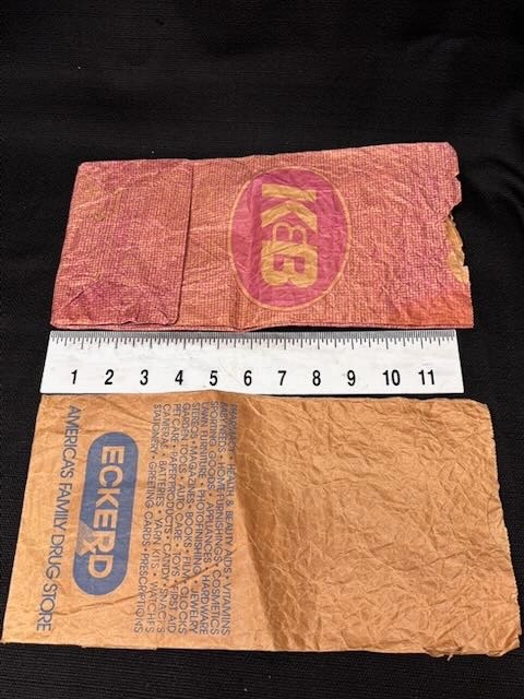 K&B and Eckerd Drug Stores New Orleans Paper Bags, Ain’t Dere No More Lot of 2
