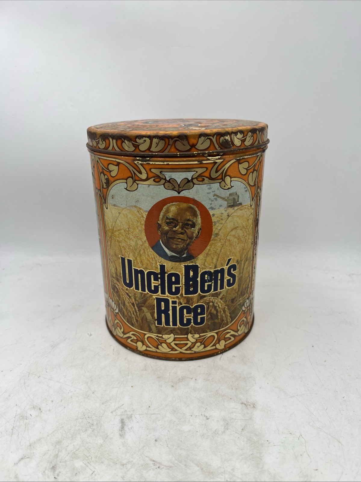 UNCLE BENS RICE 40th Anniversary Limited Edition Tin Canister & Lid 1943-1983