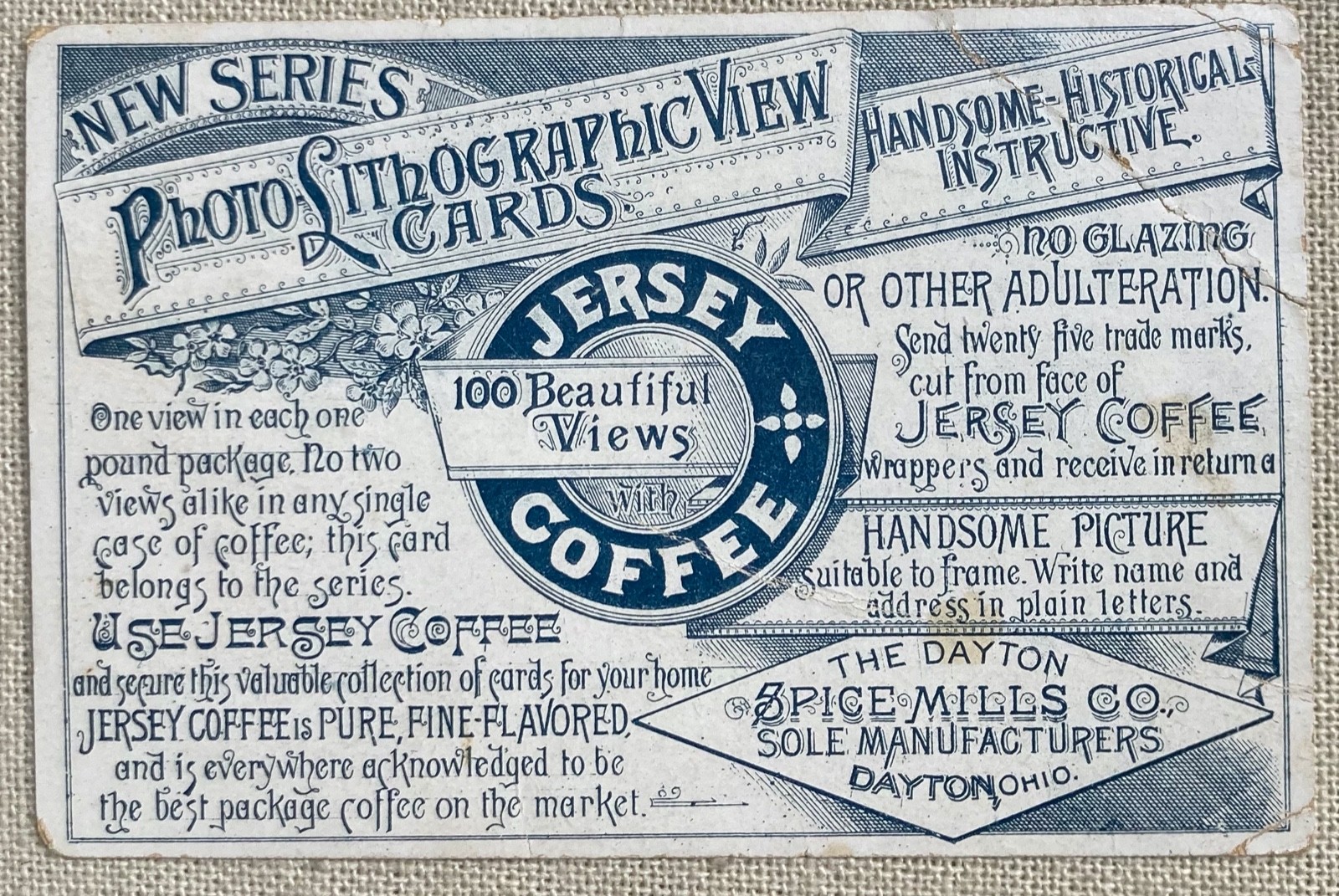 1880’s Casino Theater & Terraces Monte Carlo Monaco Jersey Coffee Trade Card