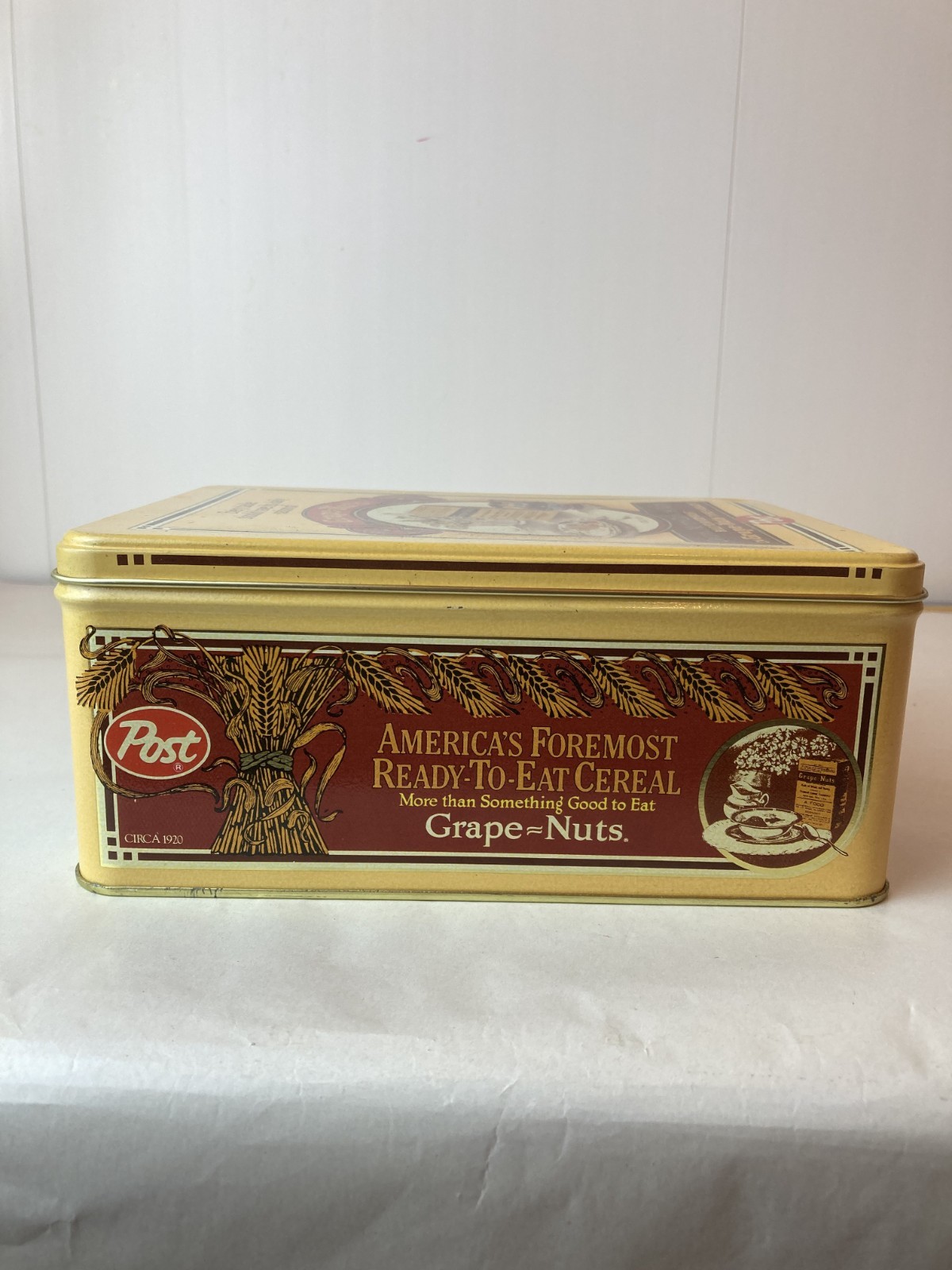 Vintage Post Grape Nuts Tin Empty