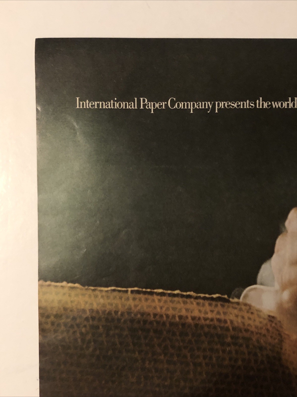 1969 International Paper PRINT AD Karate Chop VTG 60s Worlds Strongest Cardboard