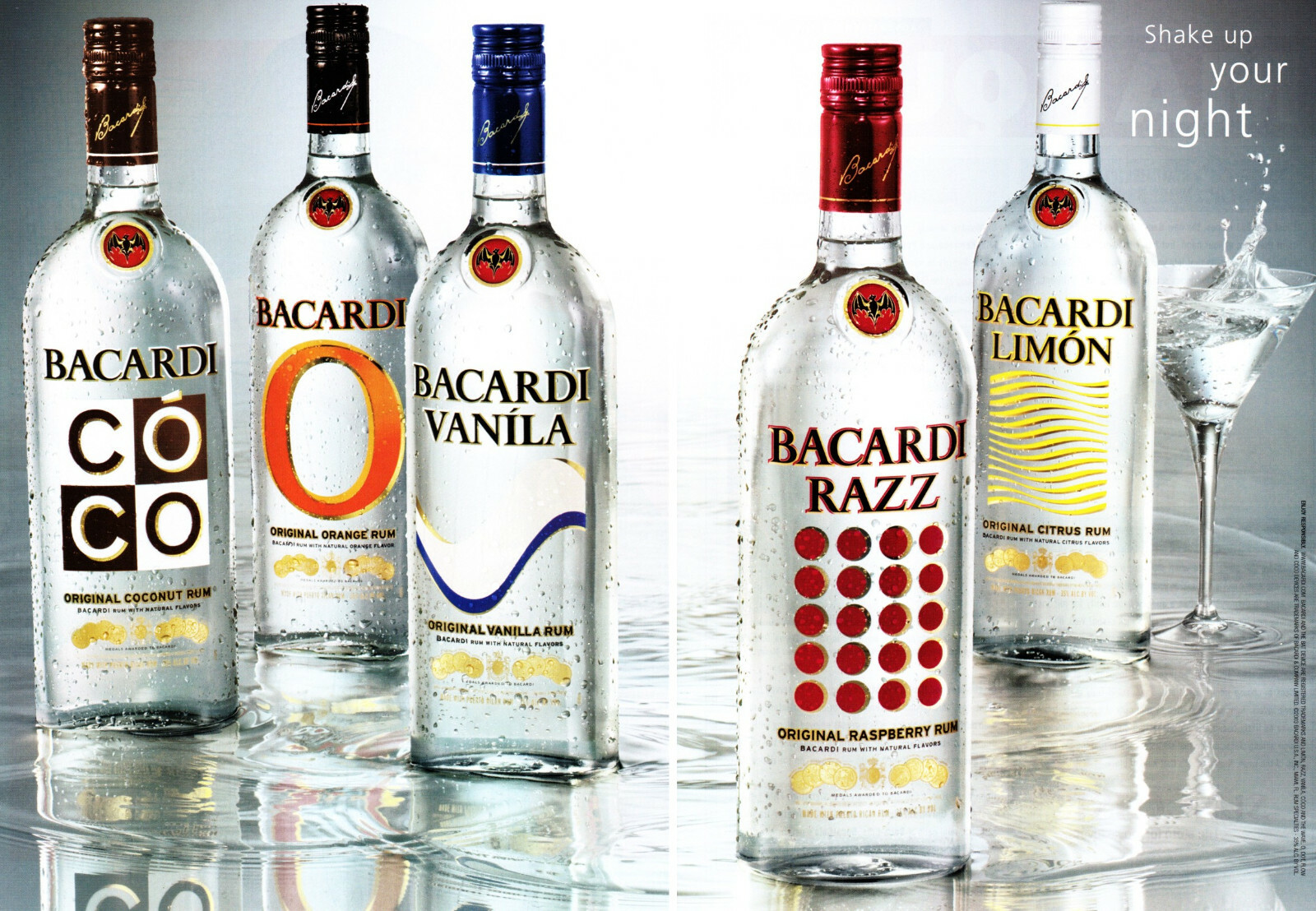 BACARDI RUM AD #173 RARE 2003 OOP 2 PAGES