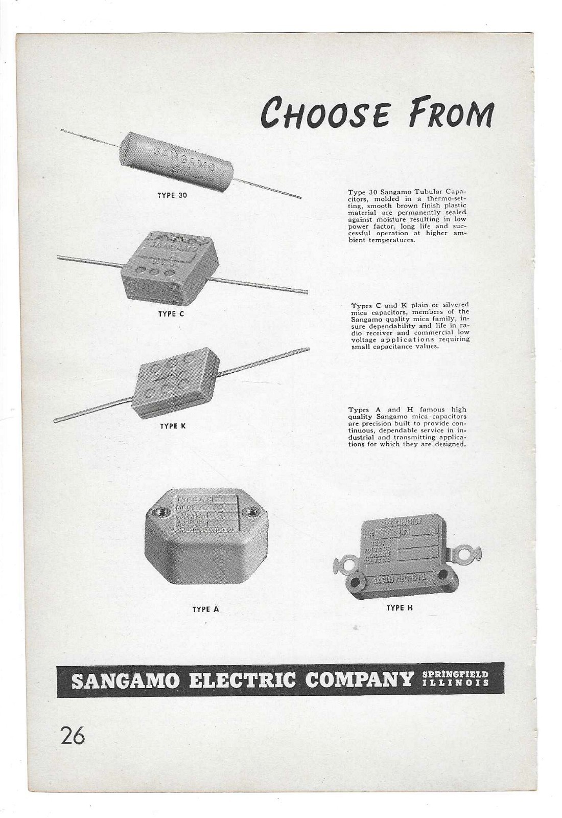 Micro Switch Radio Electrical Switches & Sangamo Electric Company 1947 Print Ads