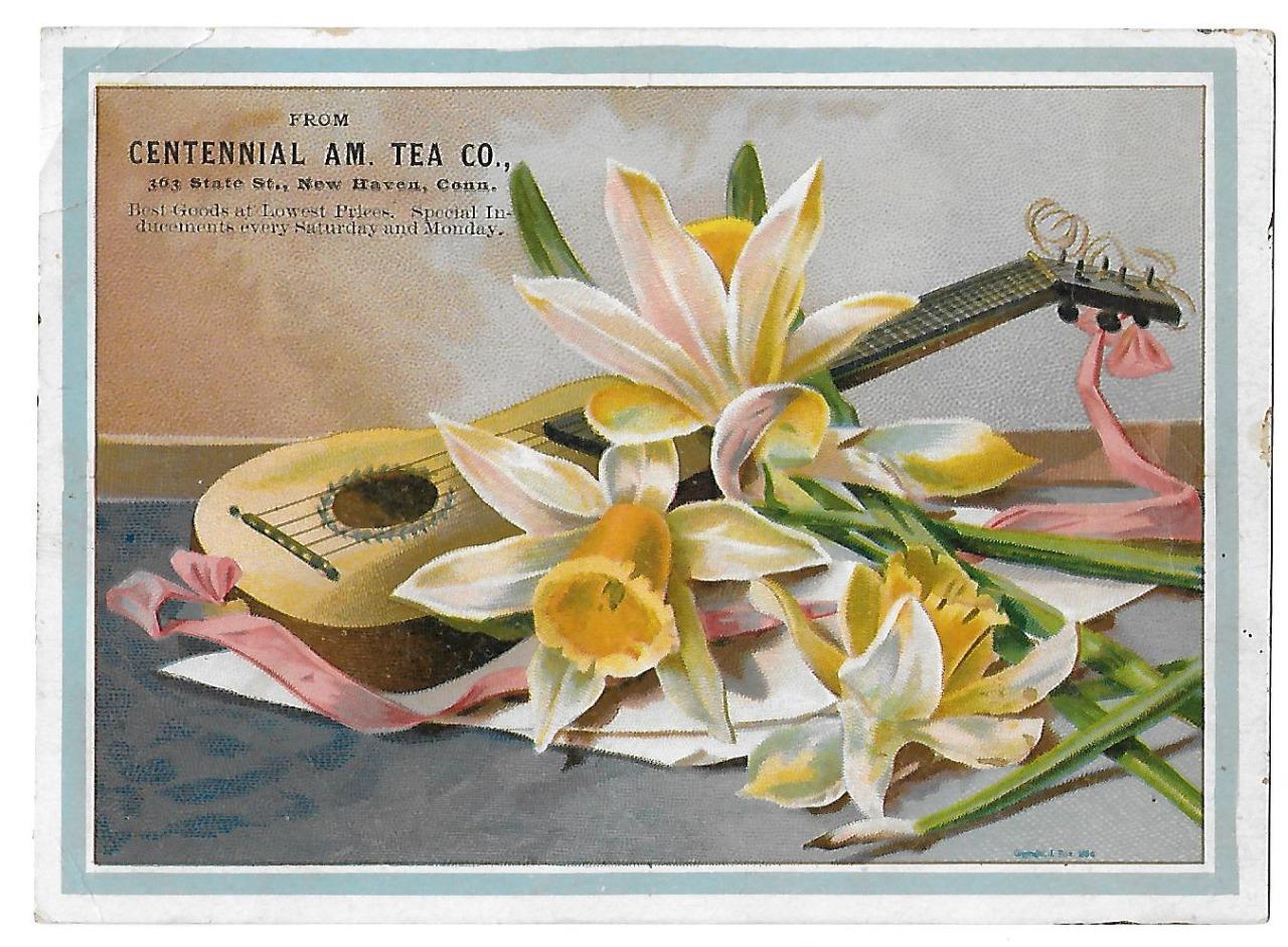 TRADE CARD-CENTENNIAL AM TEA CO., 363 STATE STREET, NEW HAVEN, CONN # 9