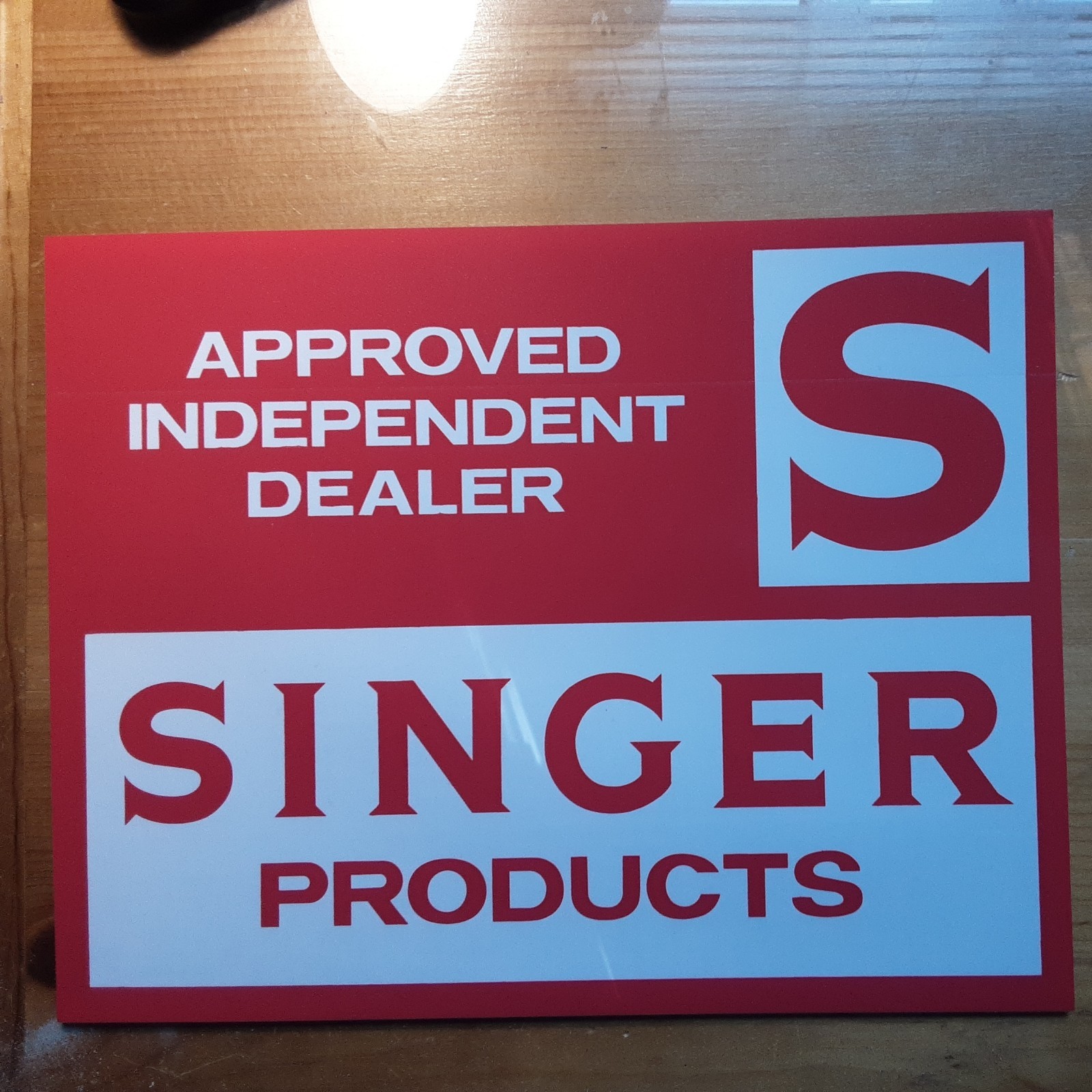 Singer Sewing Machine Store Memorabilia – Approved Dealer decal