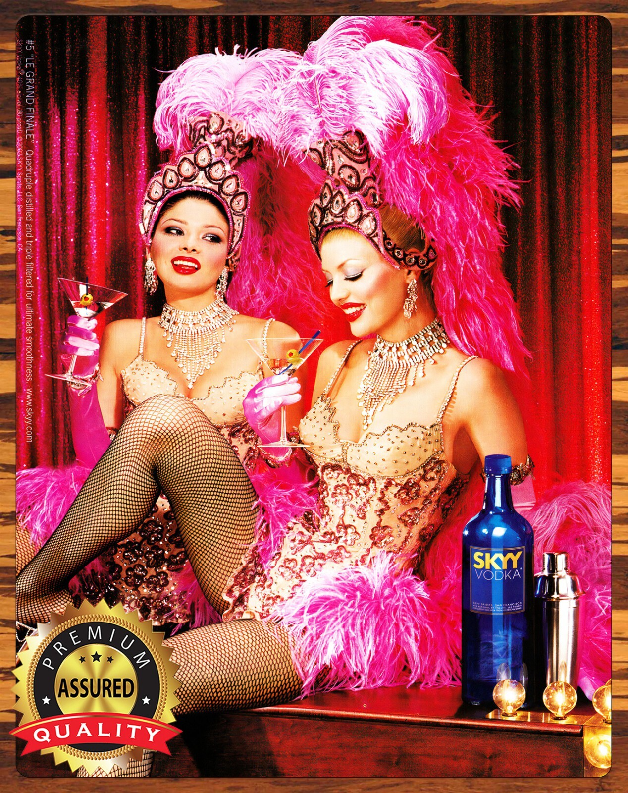 SKYY Vodka – Showgirls – Metal Sign 11 x 14