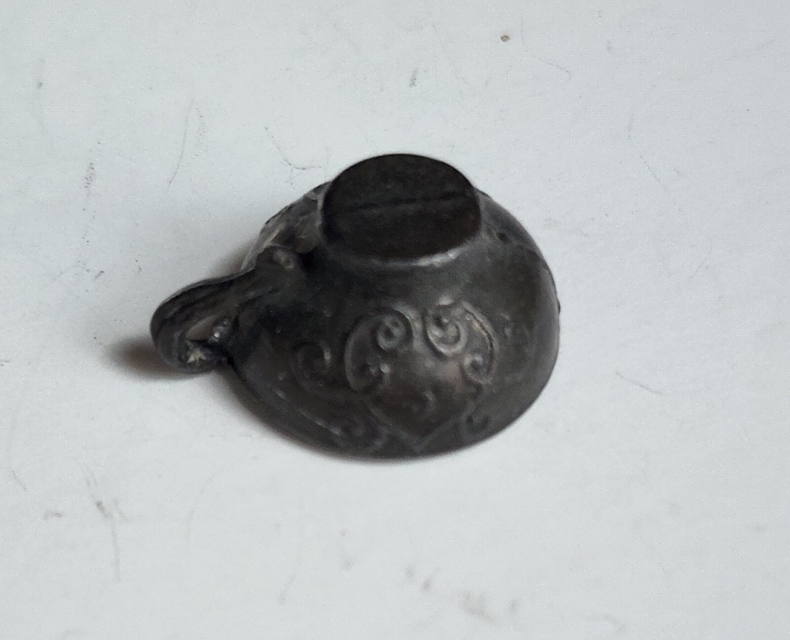 1926 Premium Cracker Jack Prize Cup Scroll Pattern Charm Doll House Miniature
