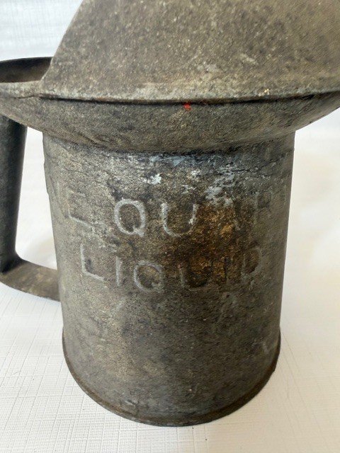Antique Eagle 1 Quart Oil Can Flexible Spout Vintage Industrial Garage Oiler