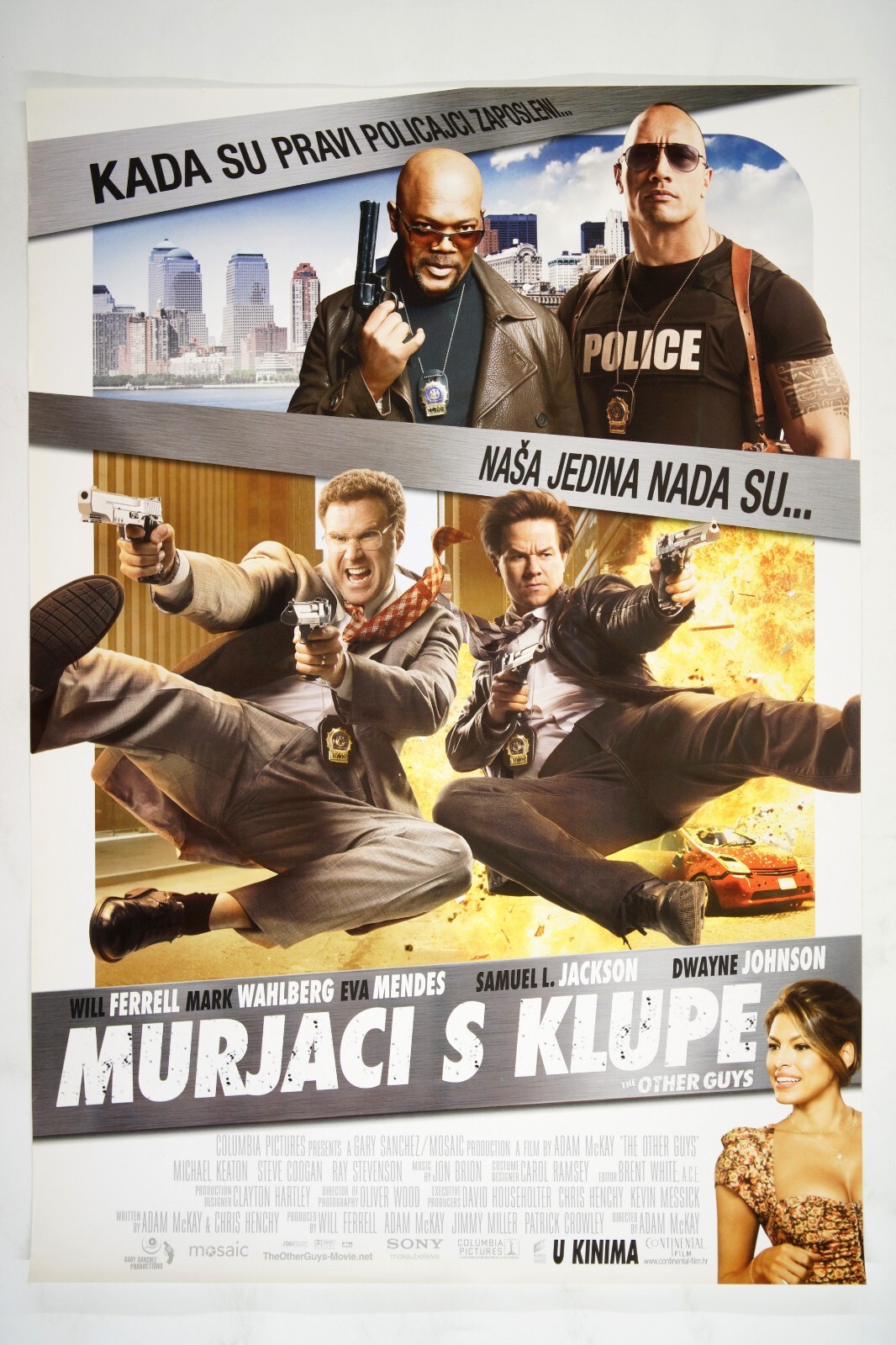 THE OTHER GUYS Orig. CRO movie poster 2010 MARK WAHLBERG, WILL FERRELL, THE ROCK