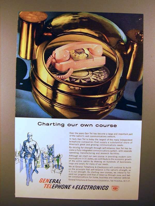 1961 General Telephone Ad – Charting Our Own Course