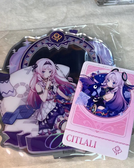 Genshin Impact X Mom’s Touch Citlali Mirror Acrylic Stand, Photocard SET Rare